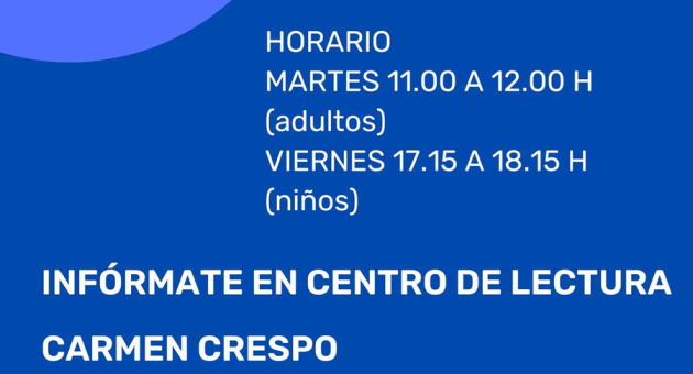 Apoyo educativo en el Centro de lectura Carmen Crespo